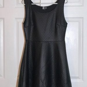 Mini Faux leather dress